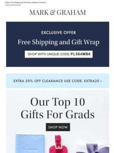 Now Trending: Most-Loved Monogrammed Grad Gifts + An Exclusive Offer Inside​