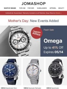 OMEGA • TRENDING FRAGRANCES • BREITLING • HAMILTON • LUXURY JEWELRY • & MORE