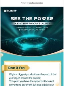 Olight’s biggest product release EVER! Get Ready!!!