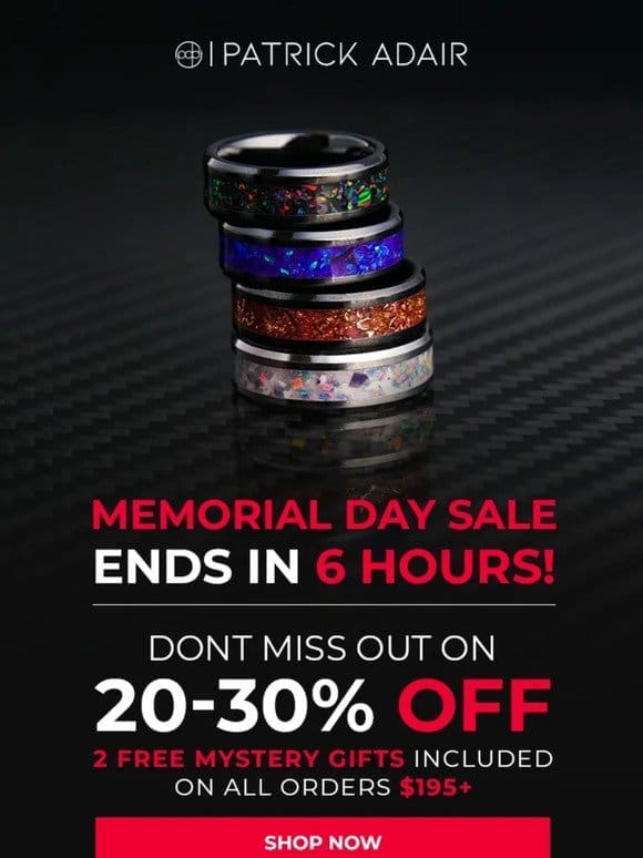 Only 6 Hours Left on Memorial Day Deals!