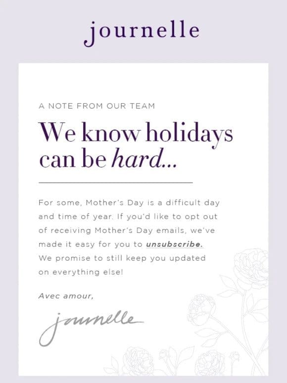 Opt Out Of Mother’s Day Emails