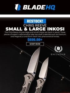 Our Chris Reeve Inkosi exclusive is finally back!