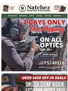 Over $450 Off at Our Exclusive Optics Sale!