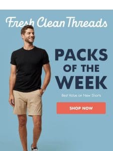 PACKS OF THE WEEK: Shorts Season