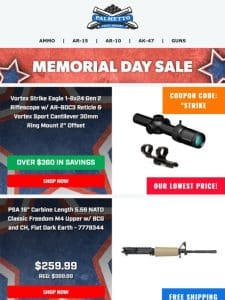 PSA Memorial Day Sale Starts Now! | Free Shipping On PSA AK & AR Rifles & Pistols!