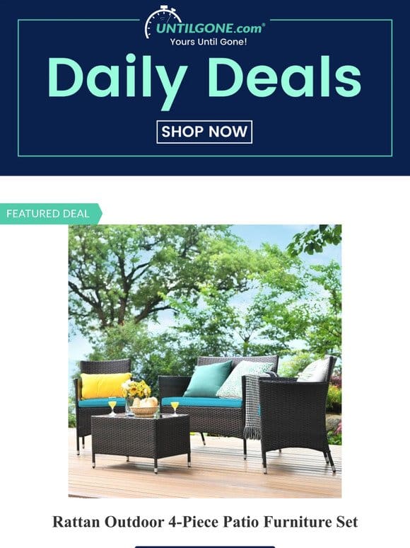 Patio Furniture Set | Bees & Butterflies Garden Collection | 5，000mAh Power Bank