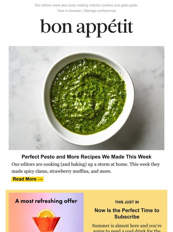 Perfect Pesto and More Recipes We Made This Week