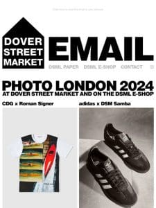 Photo London 2024 at Dover Street Market and on the DSML E-SHOP