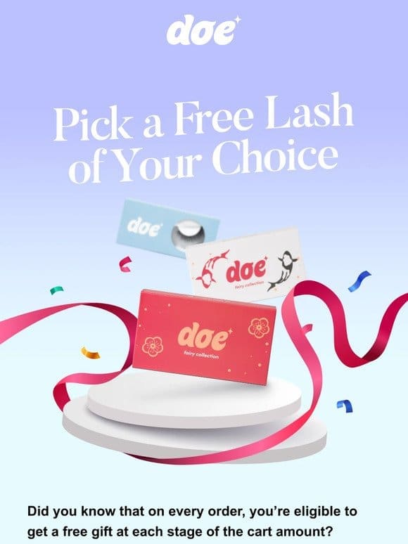 Pick a Free Lash of Your Choice