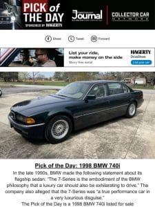 Pick of the Day: 1998 BMW 740i