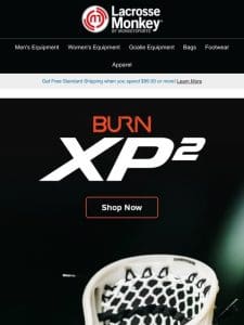 Power Up Your Game with Warrior Burn XP2 Lacrosse Gear