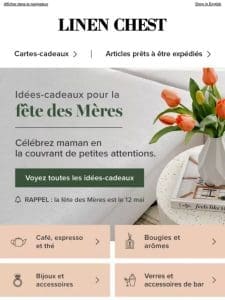 Promo ACHETEZ PLUS， ÉPARGNEZ PLUS finit ce soir + idées-cadeaux pour la fête des Mères!