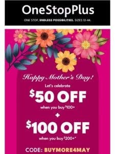 RE: *** $100 Mother’s Day credit