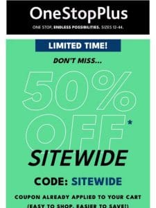 RE: ***Your 50% off order