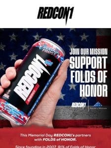 REDCON1 partners with Folds Of Honor this Memorial Day