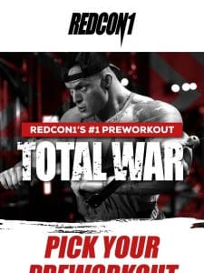 REDCON1’s #1 Preworkout， TOTAL WAR