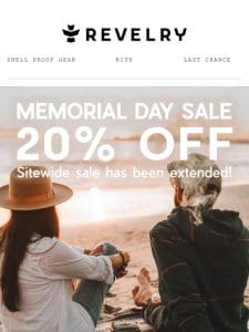 REVELRY – Memorial Day Sale Has Been Extended!