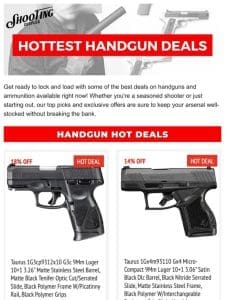 Ready， Aim， Save! Unmissable Handgun & Ammo Offers Inside