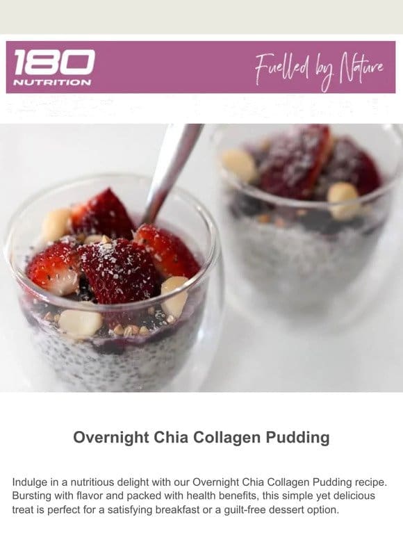 Recipe of the Week: Overnight Chia Collagen Pudding