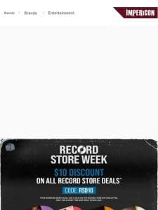 ? Record Store Day: Secure $10 discount