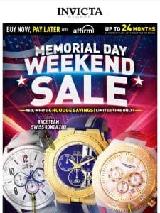 Red， White & HUGE SAVINGS❗️Memorial Day Sale STARTS NOW