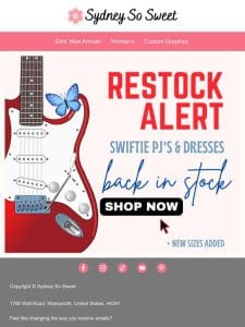 Restocked! Your Swiftie Favorites are back!