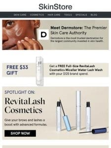 RevitaLash Cosmetics at Dermstore: Made for summer’s no-makeup makeup