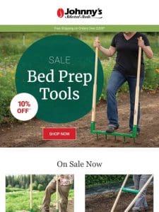 SALE: 10% Off Bed Prep Tools