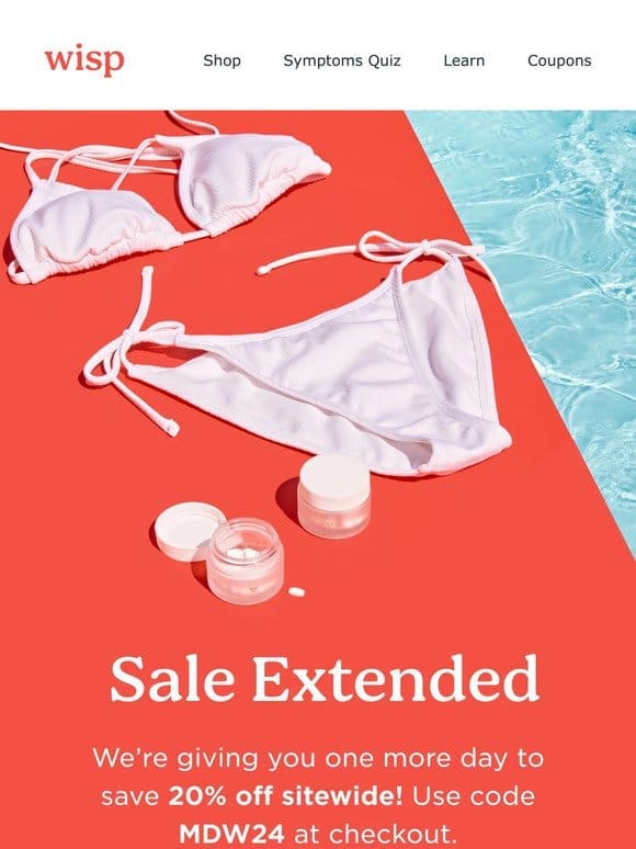 SALE EXTENDED