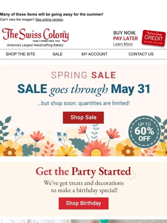 SAVE in Our Spring Sale