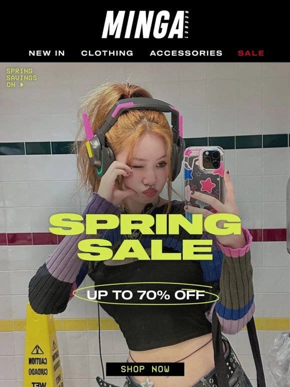 SPRING OFFERS ? UP TO 60% OFF!