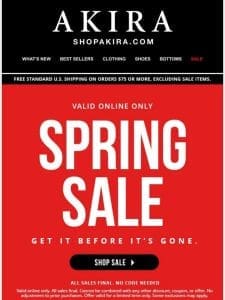 SPRING SALE