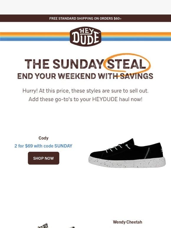 SUNDAY STEAL⚡2 for $69⚡ONE DAY ONLY