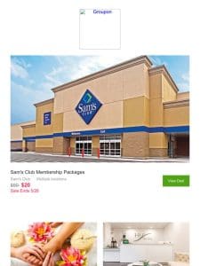 Sale on savings! Extra $5 off your Sam’s Club membership!