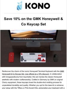 Save 10% on the GMK Honeywell & Co Keycap Set