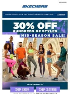 Save 30% off on styles galore