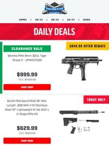 Save Money When You Buy Beretta! | Beretta PMX 9mm Pistol $849.99 After Rebate!