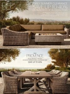 Save Up to 40% on In-Stock Outdoor Collections