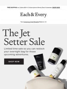 Save on travel essentials