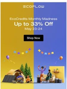 Save up to 33%   EcoCredits Madness Has Begun!