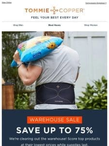Save up to 75% | Huge Warehouse Sale