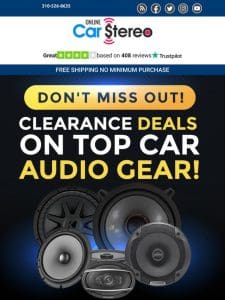 Score Big! Clearance Sale on Top Car Audio Must-Haves!