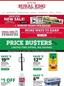 Score Big Savings with Our Price Buster Deals!