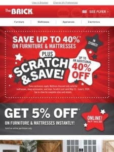 Scratch & Save is Back! Save Instantly!