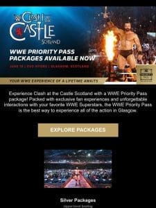 Secure your Clash at the Castle Scotland Priority Pass Packages