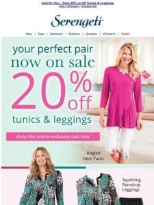 Serengeti Leggings ~ Simply Perfect with Tunic Tops ~ All @ 20% Off Savings Today!