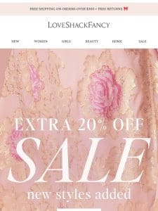 Shop An Extra 20% Off SALE Styles