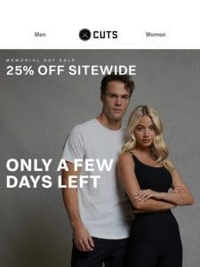 Shop Before It’s Over: 25% Off Sitewide