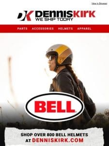 Shop Bell Helmets Today For Cruisers TODAY!