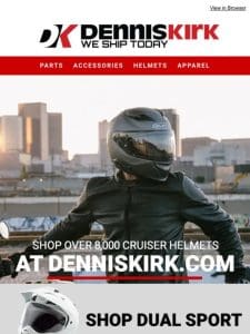 Shop Helmets for your Cruiser at denniskirk.com!